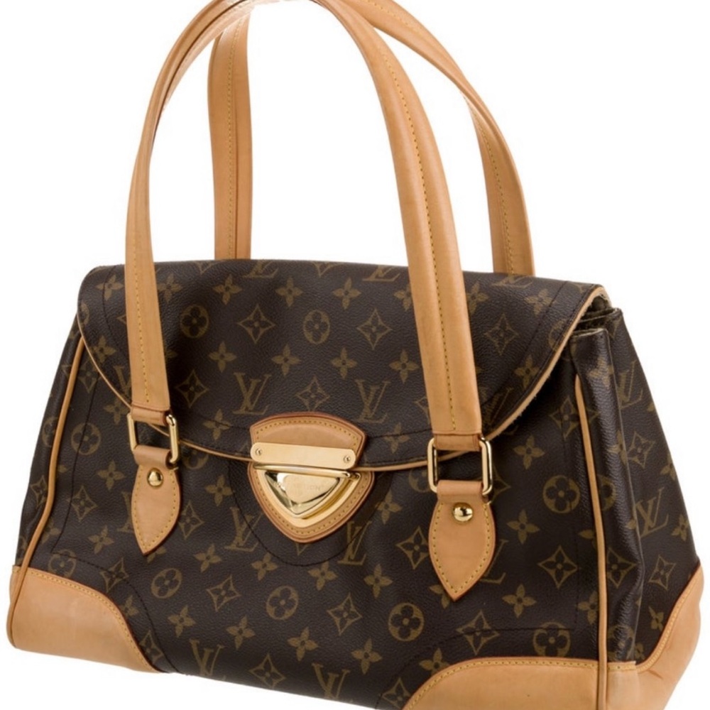 Louis Vuitton Monogram Brown and Tan Satchel